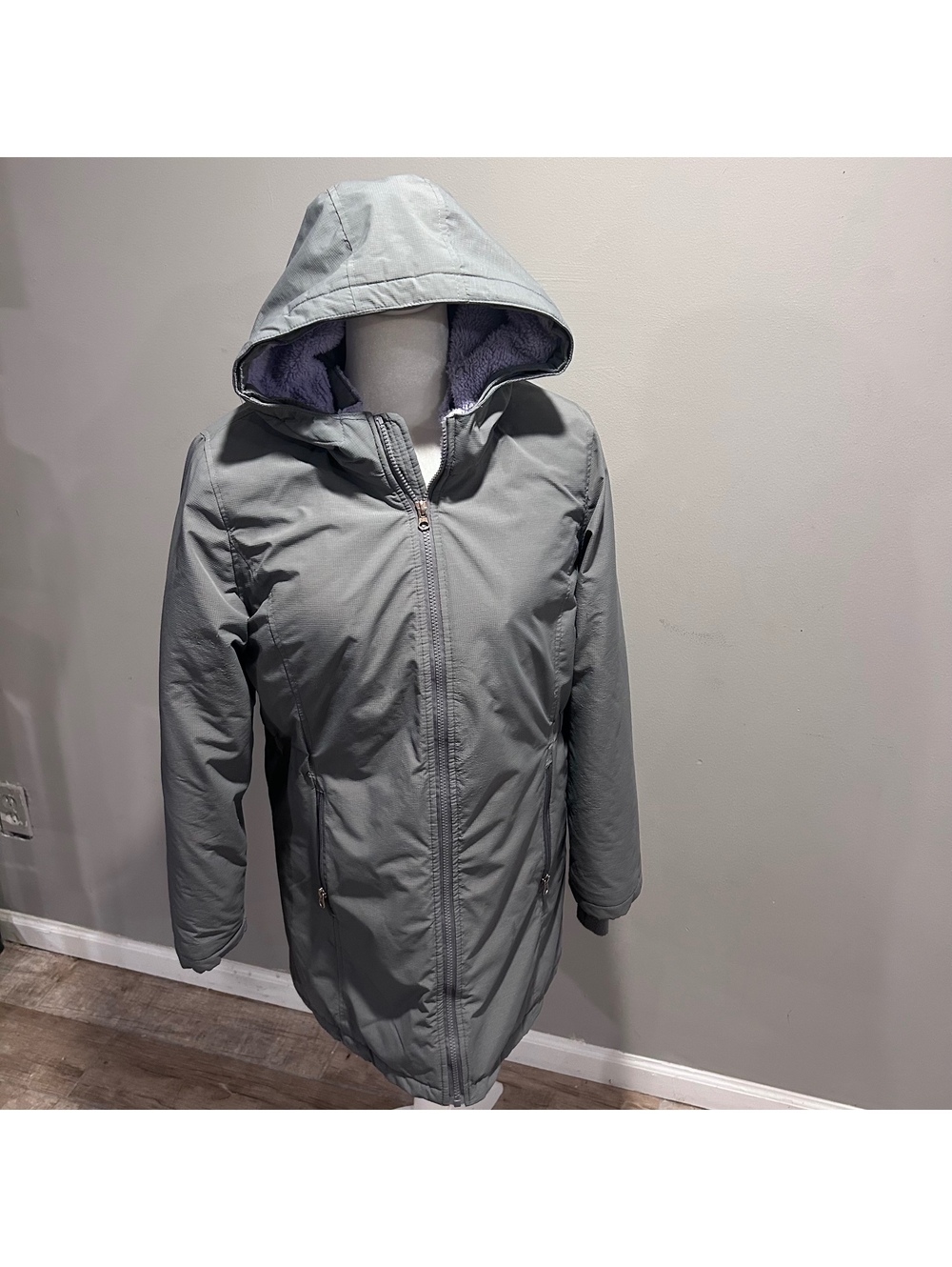 Cat & Jack Long Insulated Winter Coat Hooded Snow Kids XXL 18